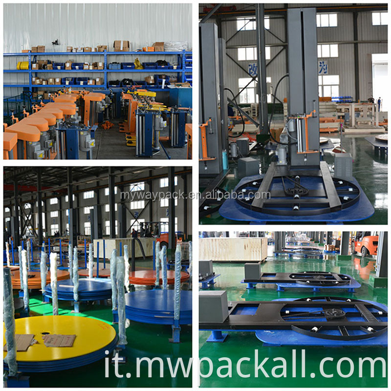 Macchina da pallet completamente automatico per pallet per pallet per imballaggio elastico wrapper pallet in vendita